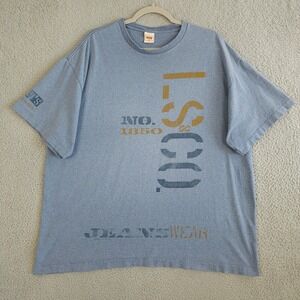 Vintage 90s Levis Shirt Men XL Blue LS & CO No 1850 Jeanswear 1995 Single Stitch